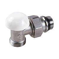 Клапан отсечной угловой 1/2” x 16, хромированный, отвод с герметичной прокладкой, подсоединение с наружной резьбой GIACOMINI R29TG (R29X033)