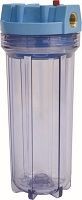 Фильтр прозрачный Waterstry SL 1/2"-10" (0,6-8,8 бар, картридж PP 10 мкм, кронштейн, ключ) (NW-BR10F-1/2")