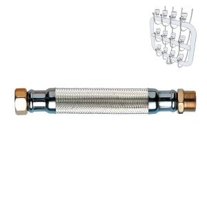 Гибкая подводка Waterstry CONTA Г-Ш 1 1/2" 1 1/2" 150 см прямая 16 бар 90°С (CONTA1 M11/2H11/2-150cm)