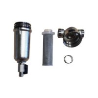 Фильтр самопромывной Waterstry 1/2" с манометром, нар/нар, Tmax-80C, с сеткой 80 мкм (W331304)
